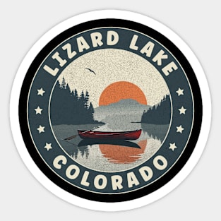 Lizard Lake Colorado Sunset Sticker